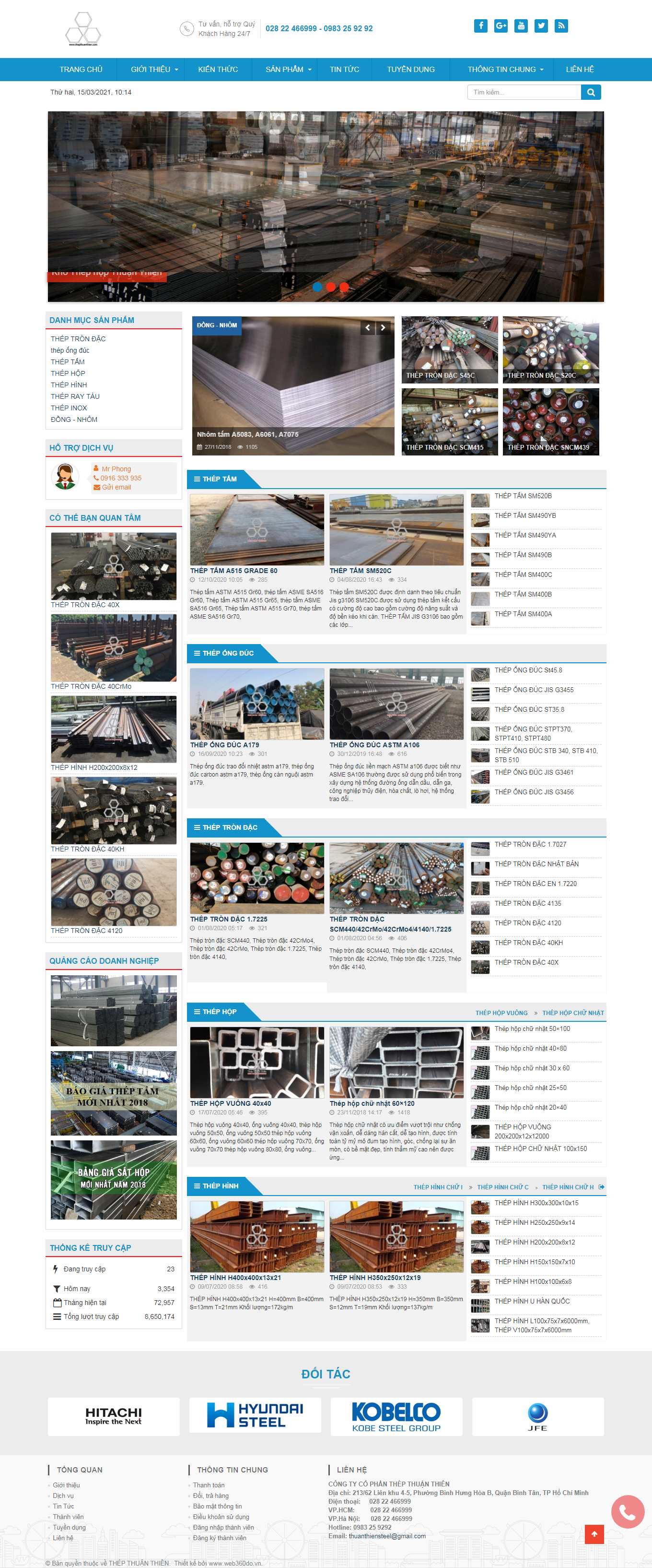 Thiết kế Web thép thepthuanthien.com