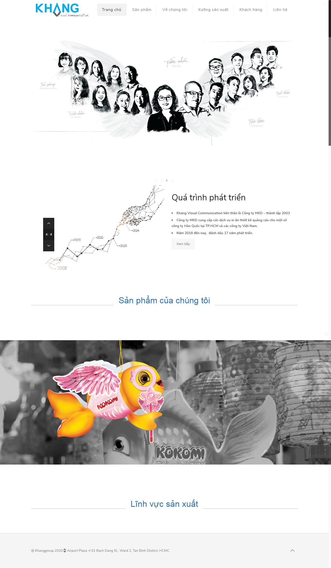 Thiết kế Web công ty in ấn khanggroup.com