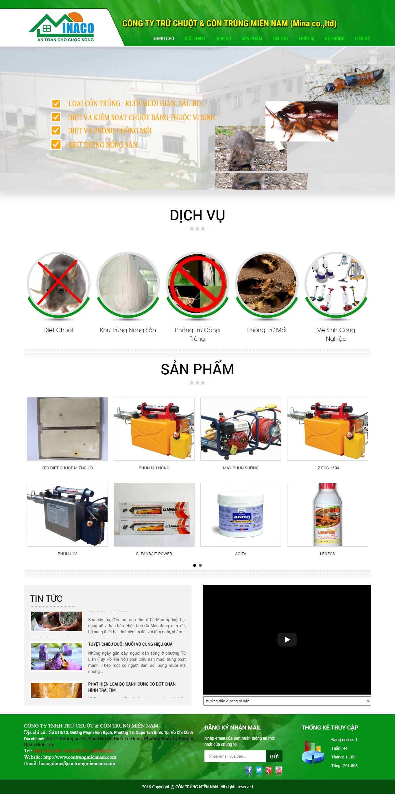 Thiết kế Web diệt mối contrungmiennam.com