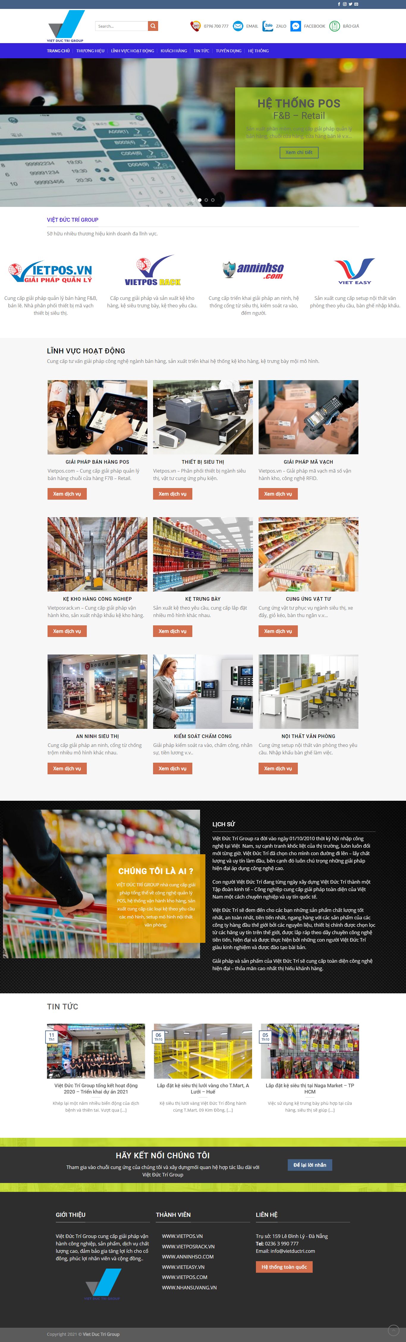 Thiết kế Web bán hàng online vietductri.com