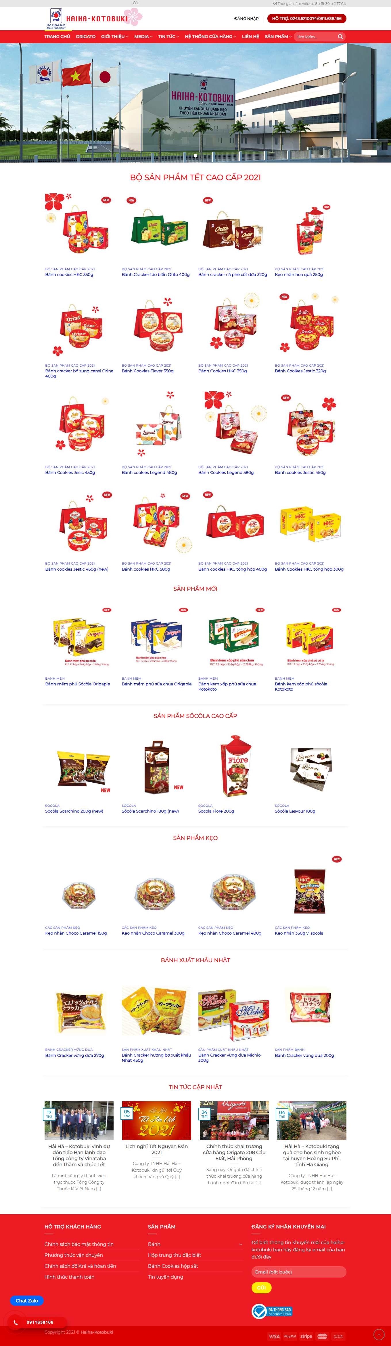 Thiết kế Web bánh kẹo haiha-kotobuki.com.vn