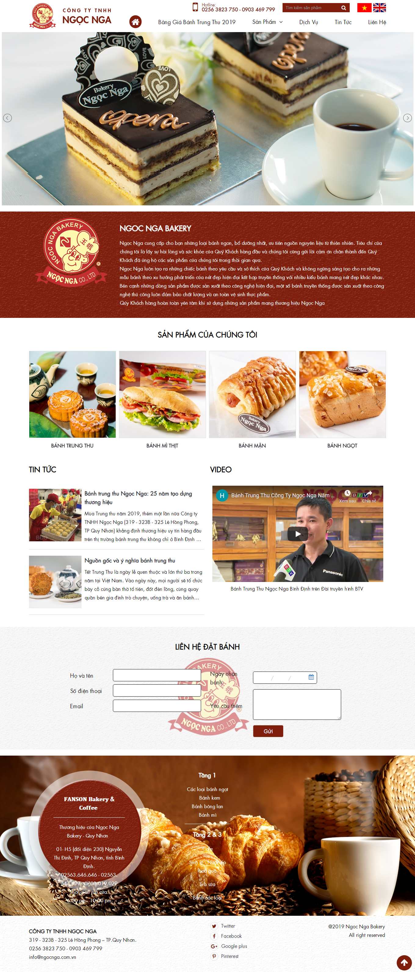 Thiết kế Web hàng tết ngocnga.com.vn