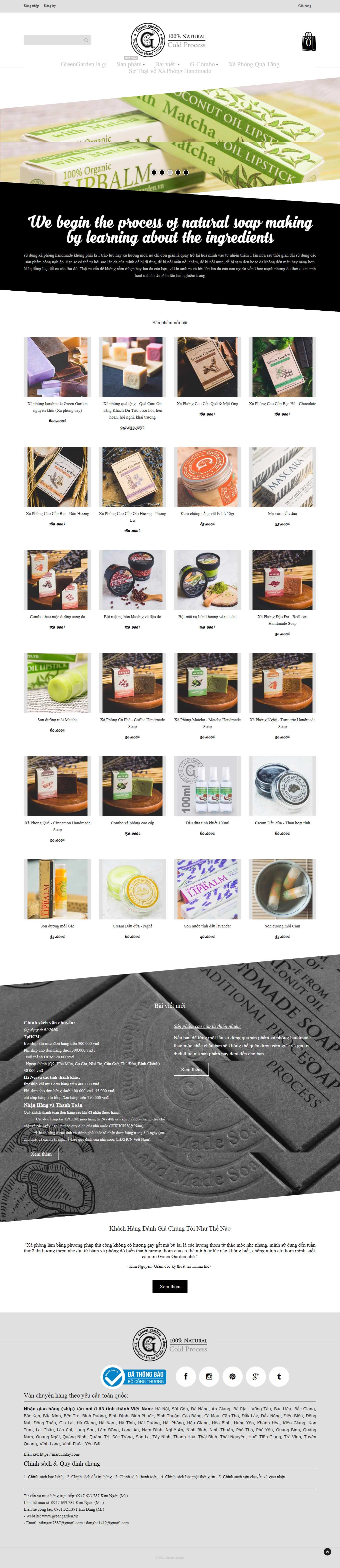 Thiết kế Web hàng tết greengarden.vn