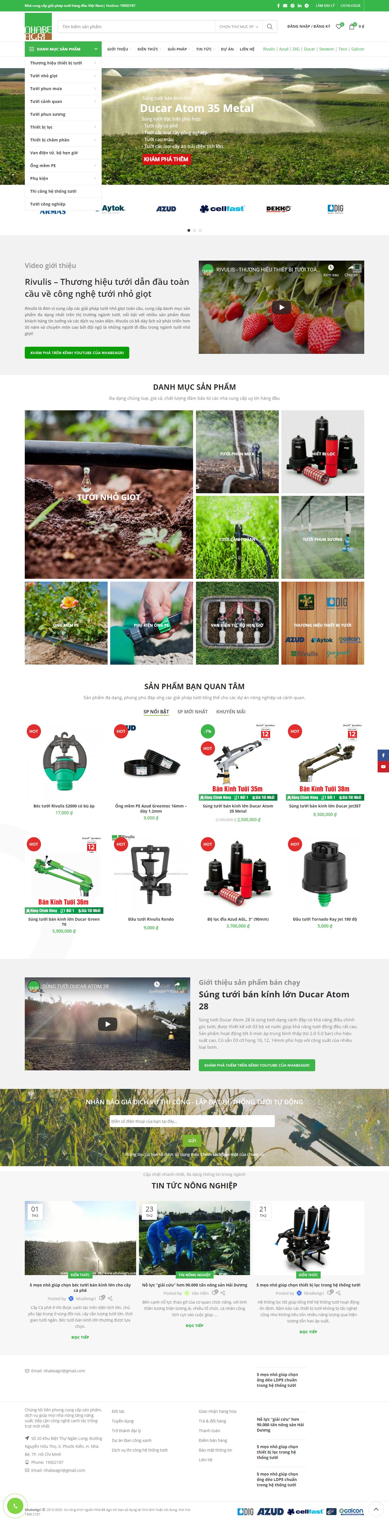 Thiết kế Web nông nghiệp nhabeagri.com