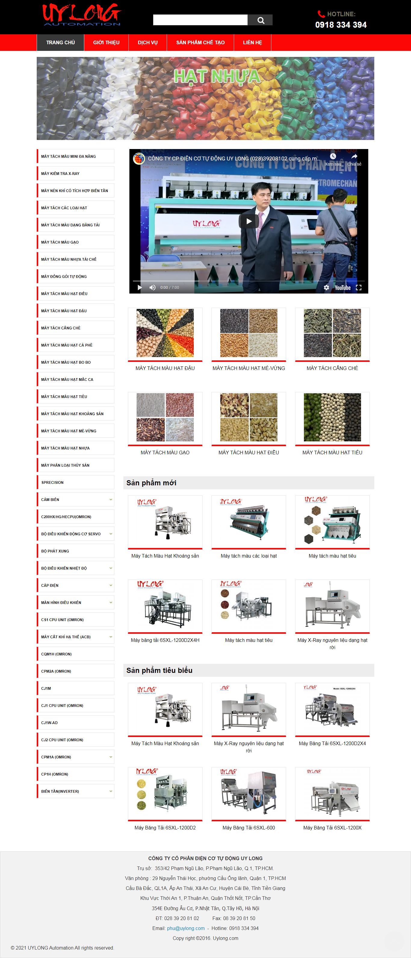 Thiết kế Web nông nghiệp uylong.com