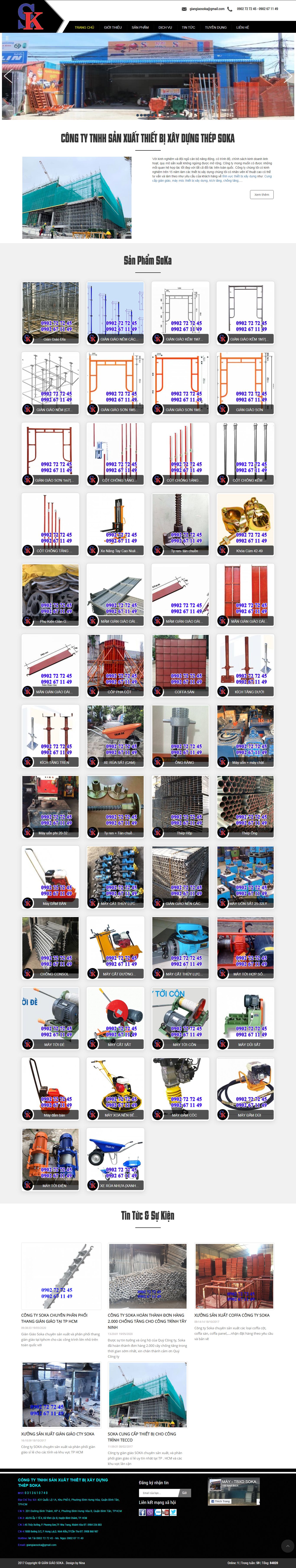 Thiết kế Web xây dựng giangiaosoka.com