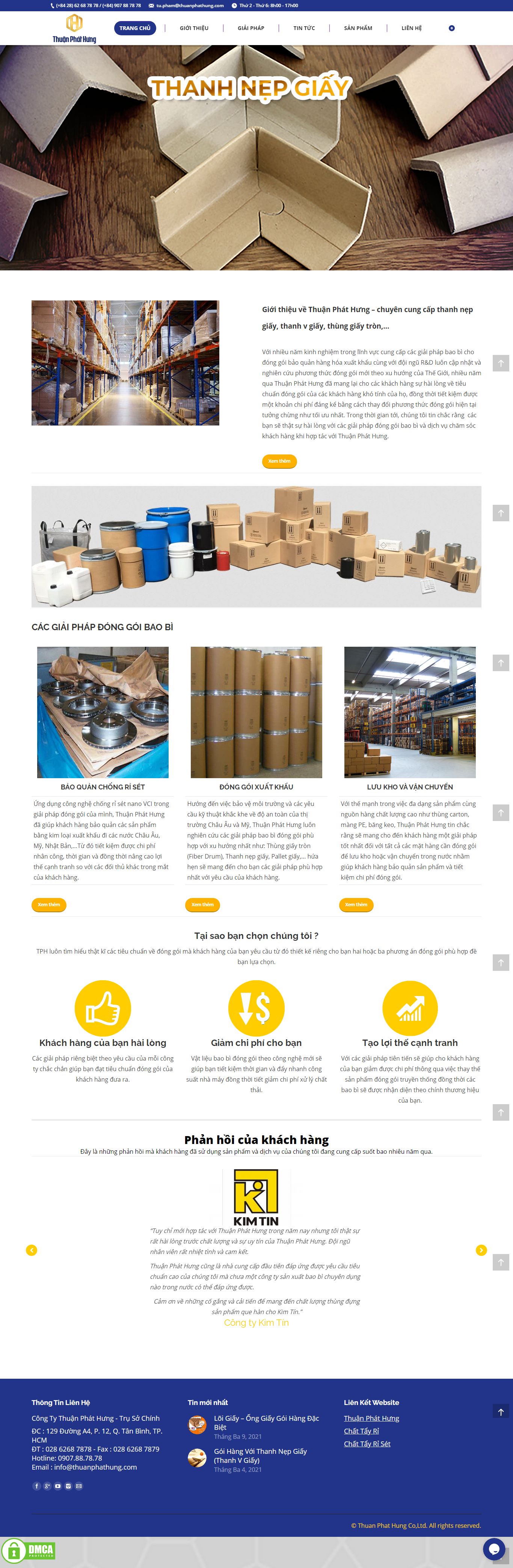 Thiết kế Web sản xuất bao bì giaiphapbaobi.com