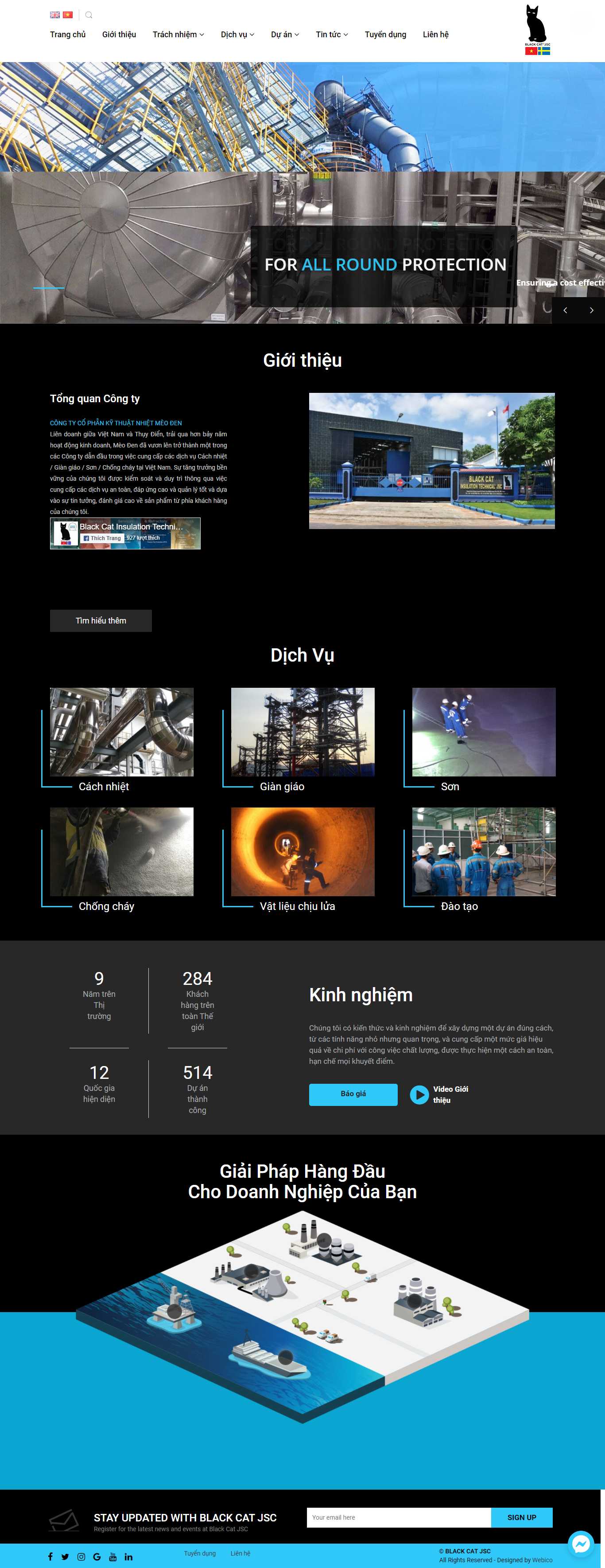 Thiết kế Web inox blackcatjsc.com.vn