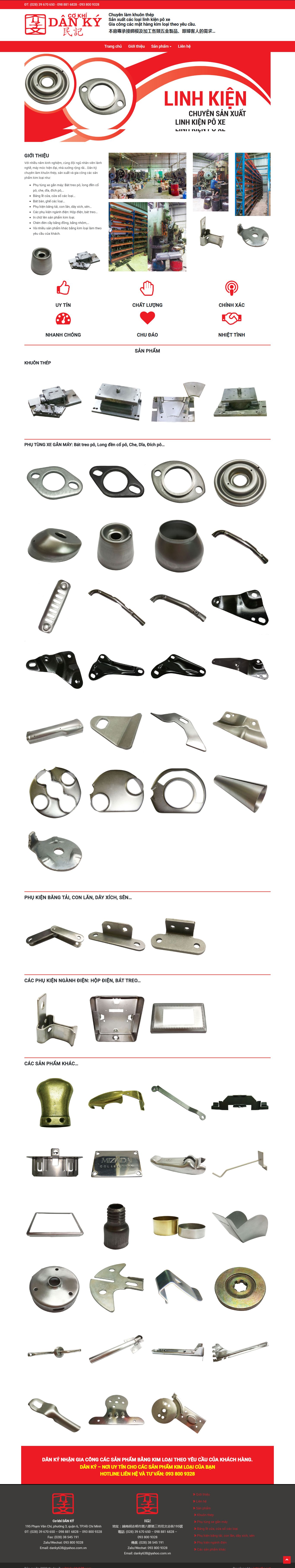 Thiết kế Web cơ khí cokhidanky638.com