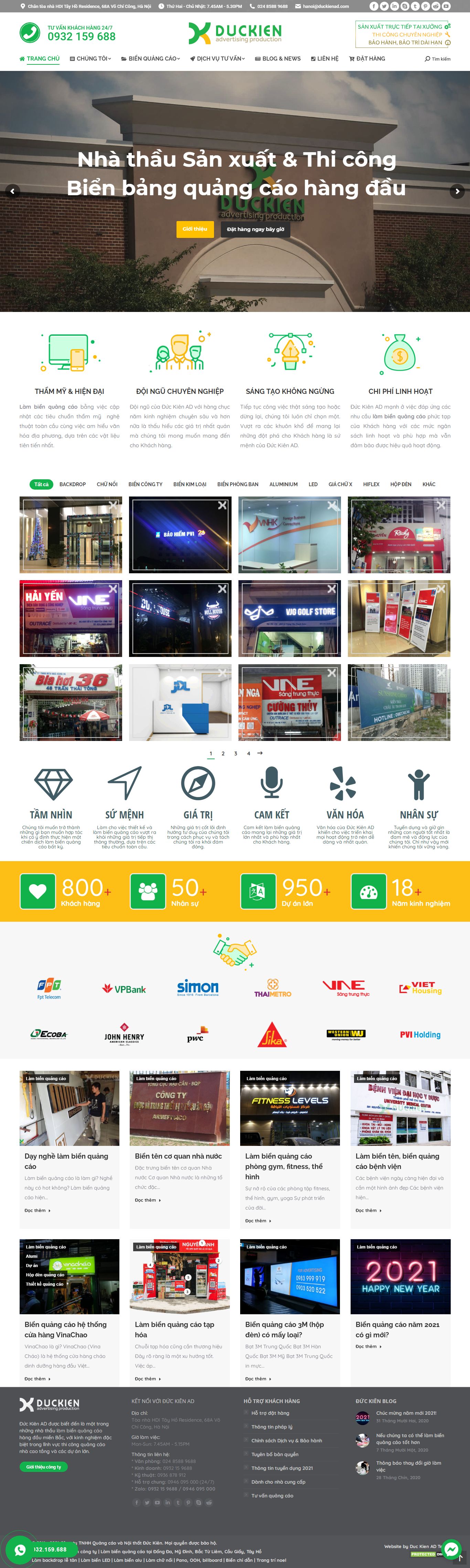 Thiết kế Web chuẩn seo google duckienad.com