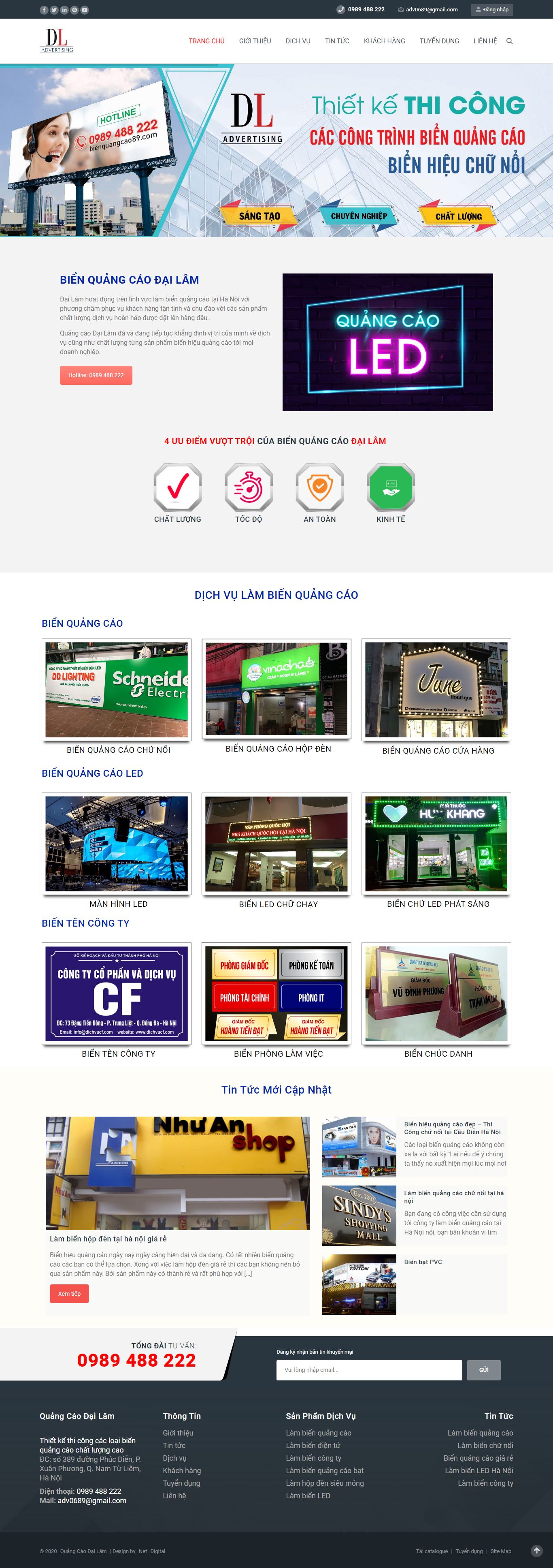 Thiết kế Web chuẩn seo google bienquangcao89.com