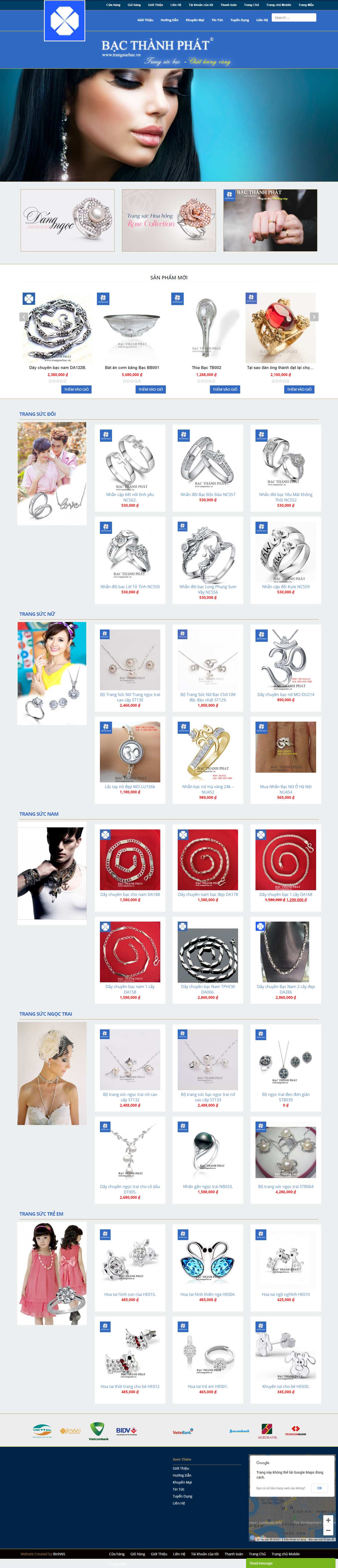 Thiết kế Web vàng bạc trangsucbac.vn