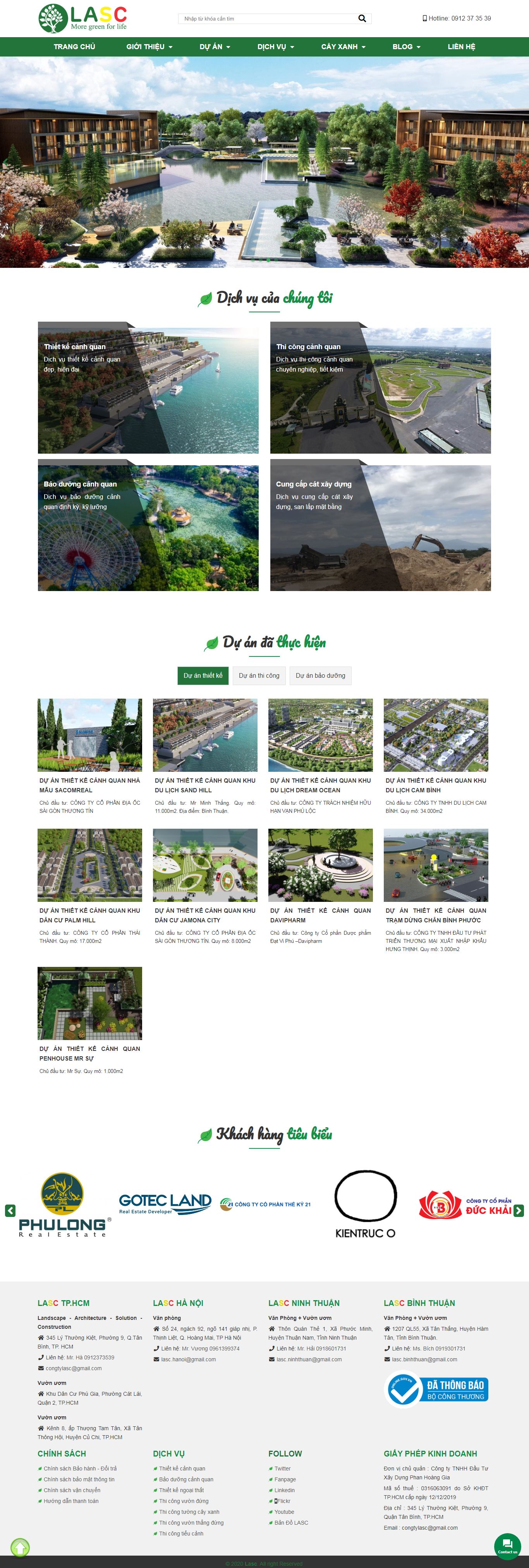 Thiết kế Web du lịch lasc.vn