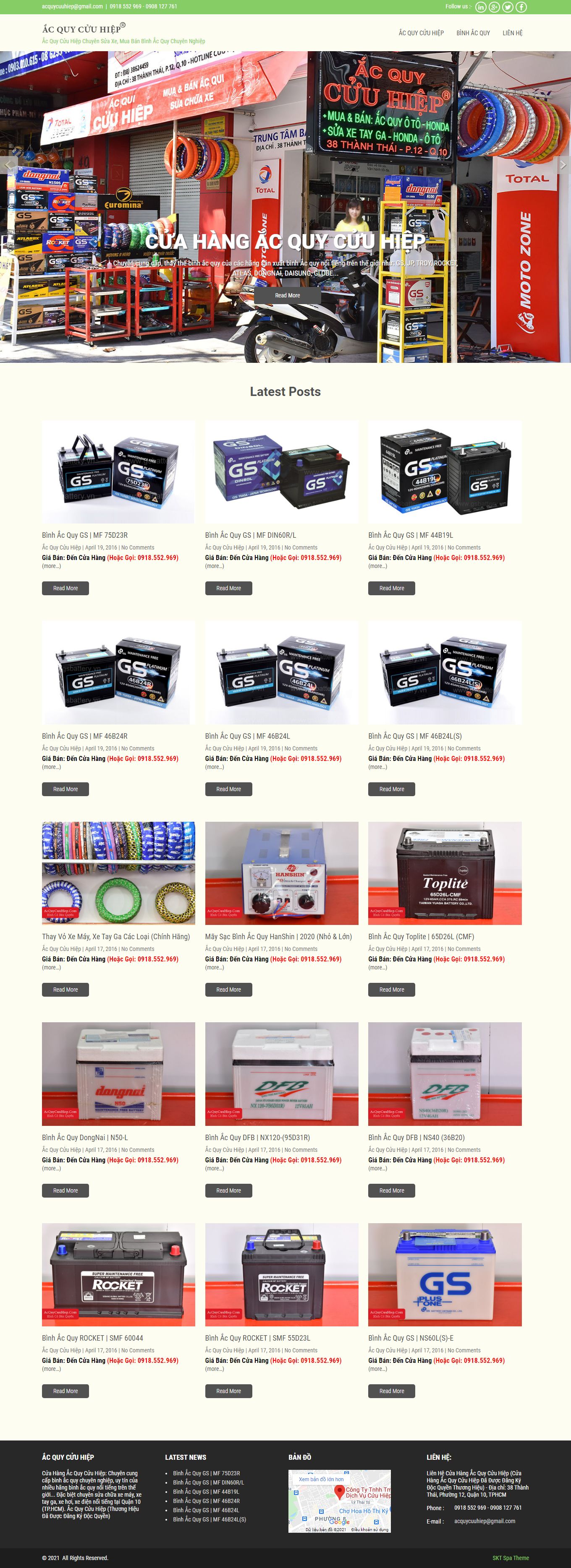 Thiết kế Web ắc quy acquycuuhiep.com