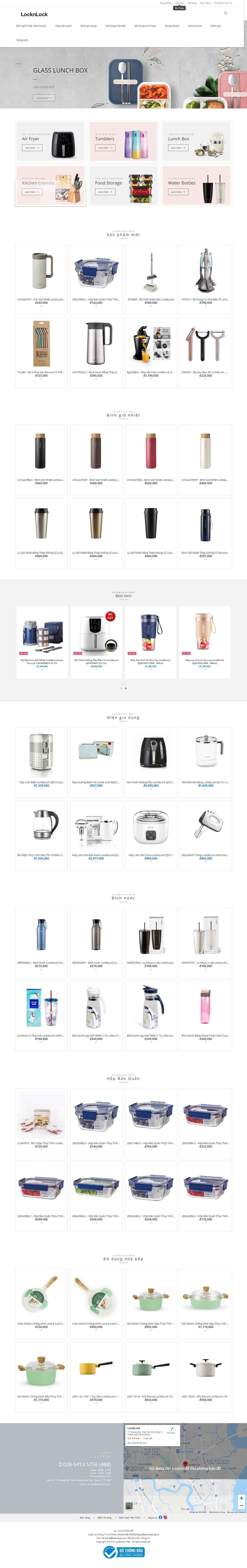 Thiết kế Web đồ gia dụng locknlock.vn