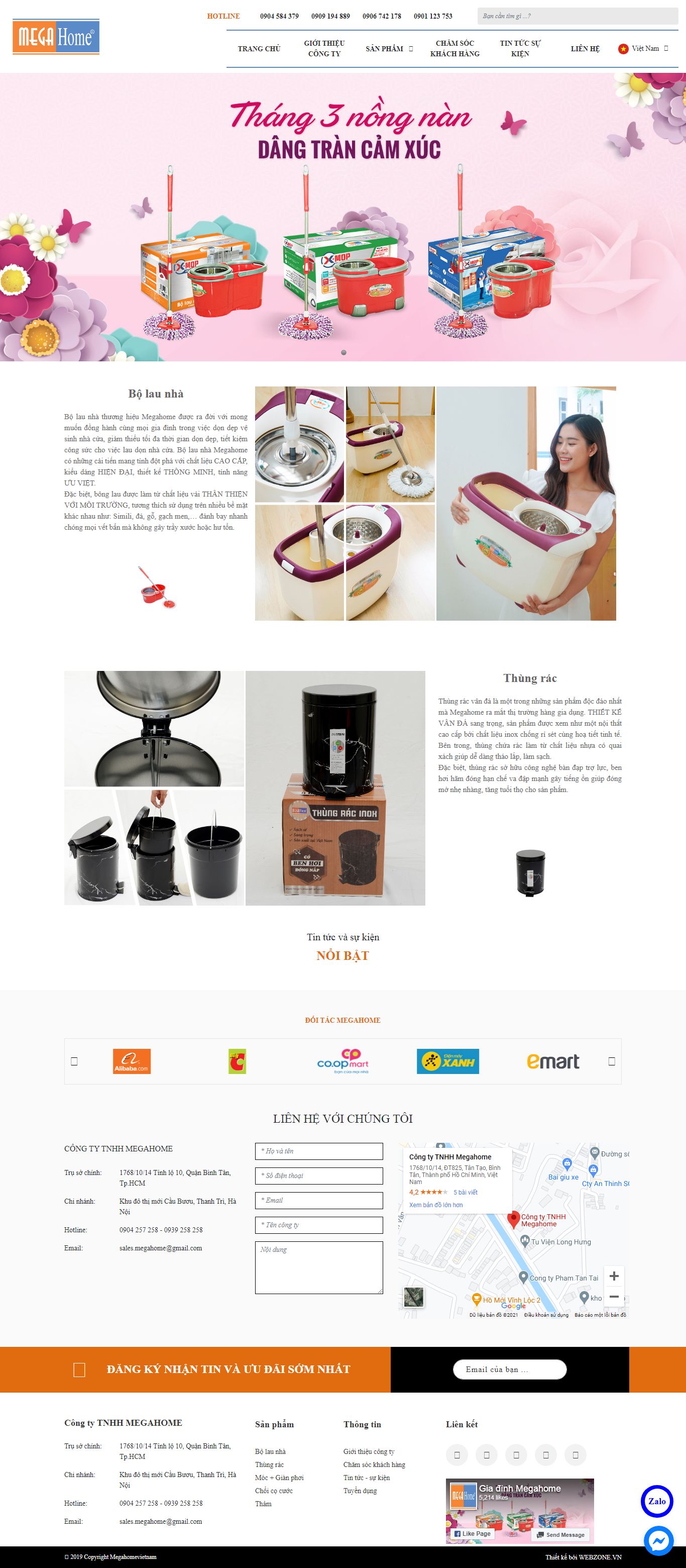 Thiết kế Web đồ gia dụng megahomevietnam.com