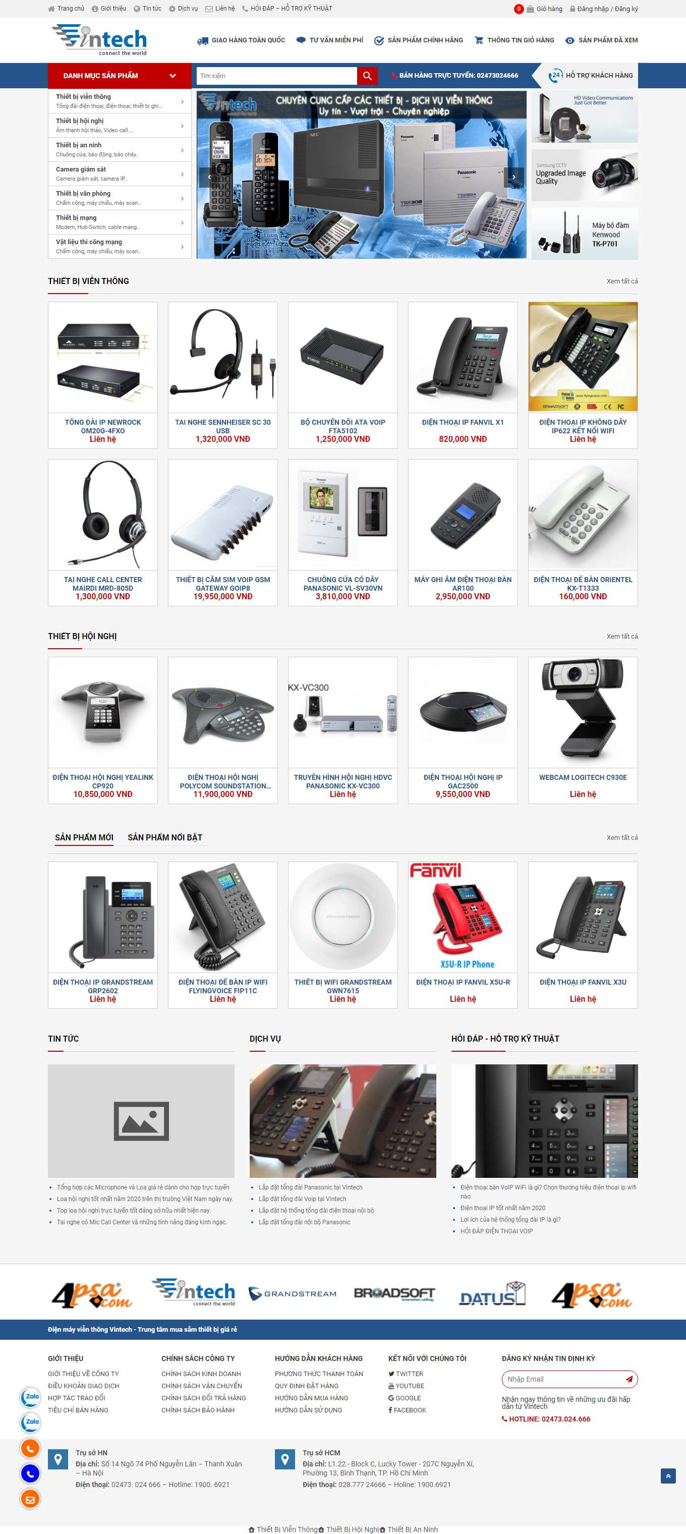 Thiết kế Web lắp đặt camera dienmayvienthong.com