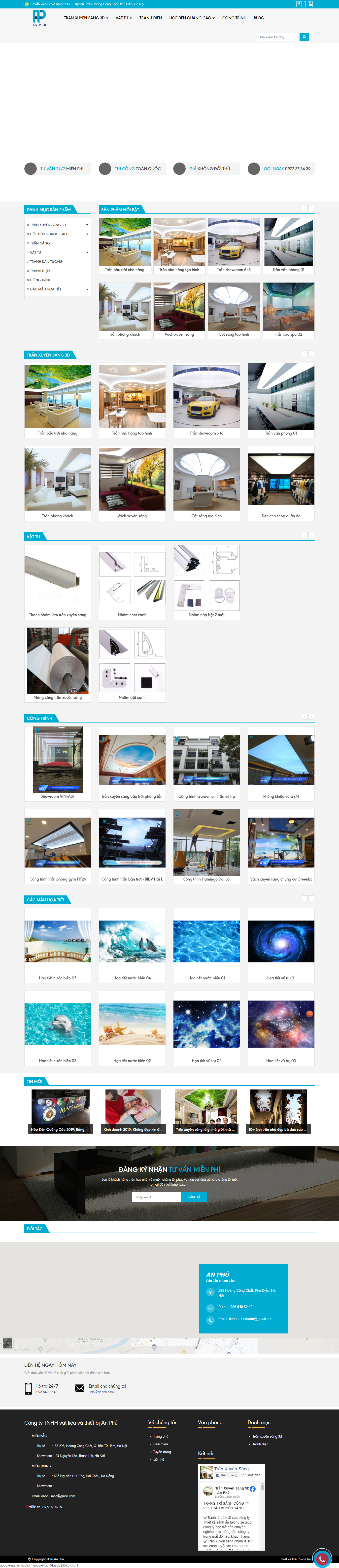 Thiết kế Web bán tranh 3d tranxuyensang3d.vn
