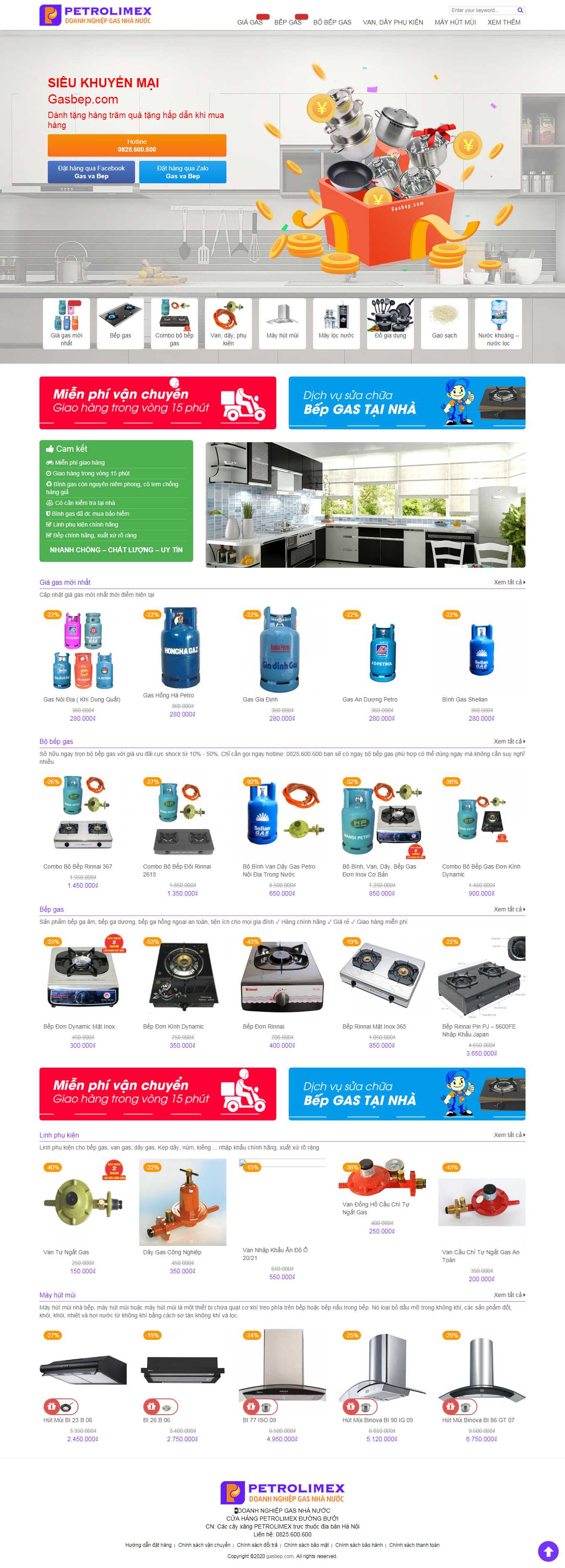 Thiết kế Web giao ga gasbep.com