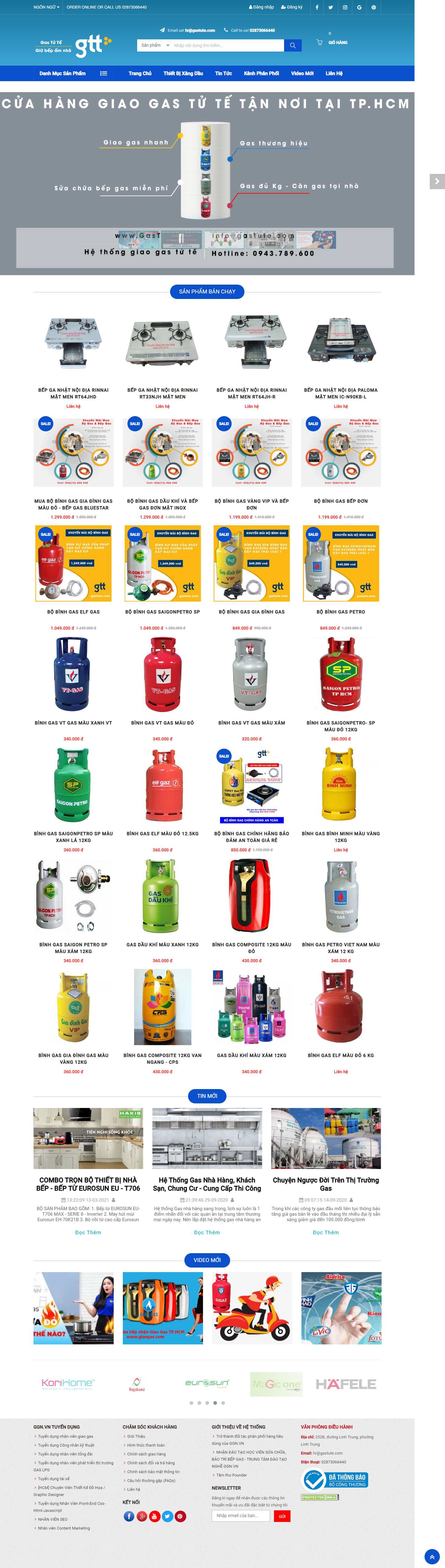 Thiết kế Web giao ga gastute.com