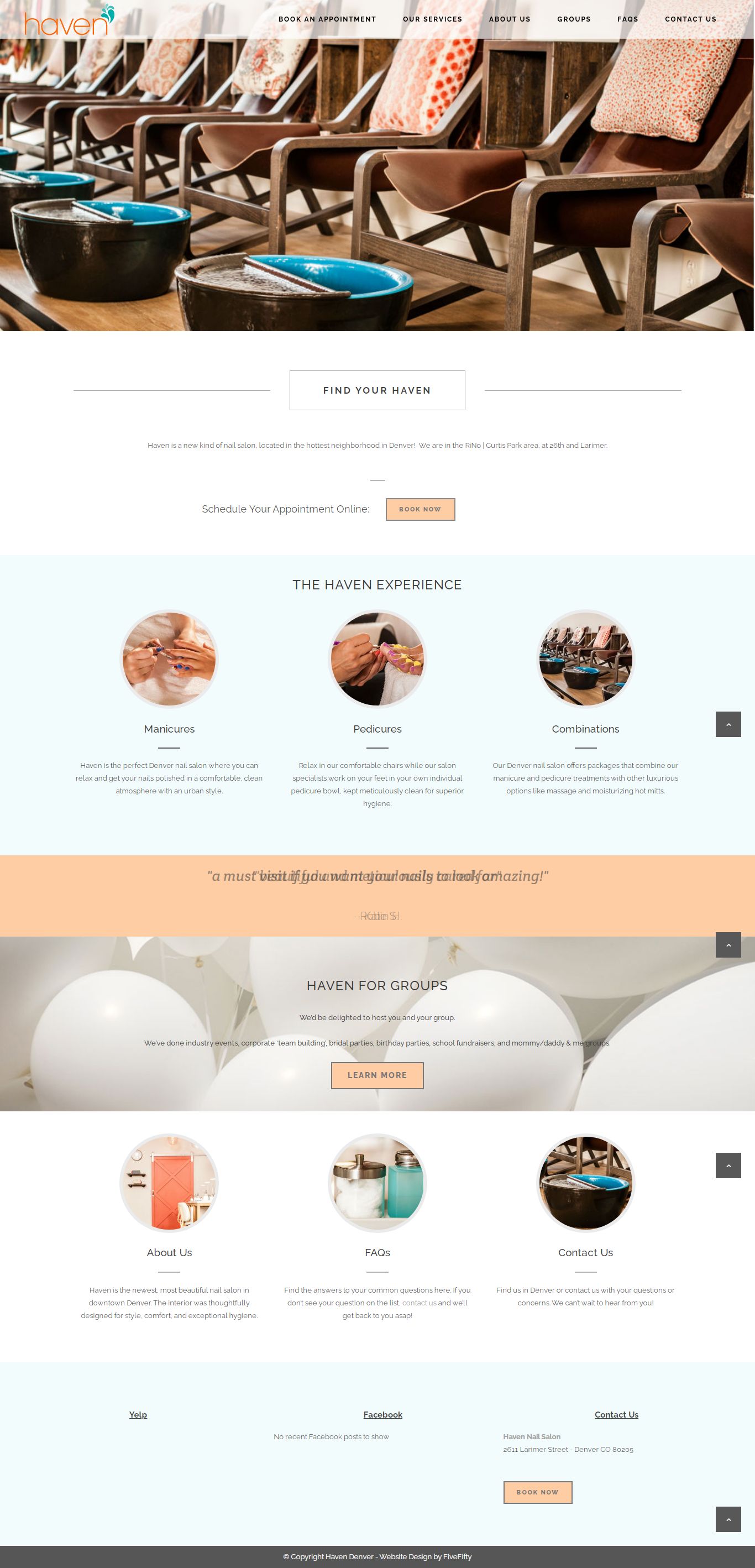 Thiết kế Web salon nails havendenver.com