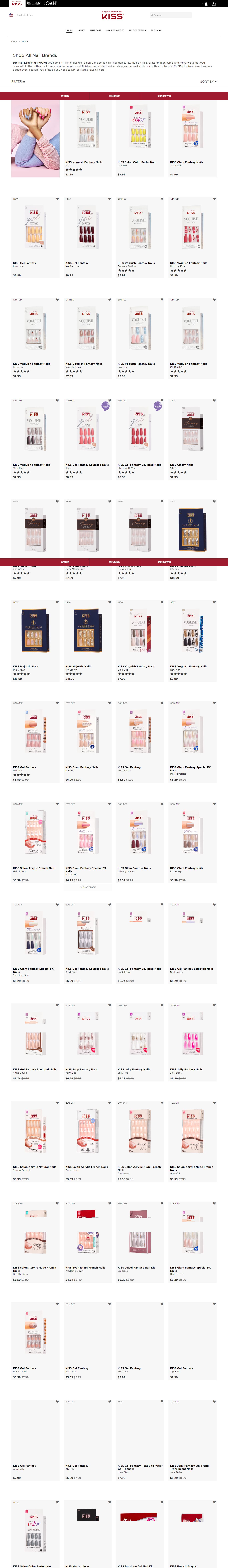 Thiết kế Web salon nails kissusa.com