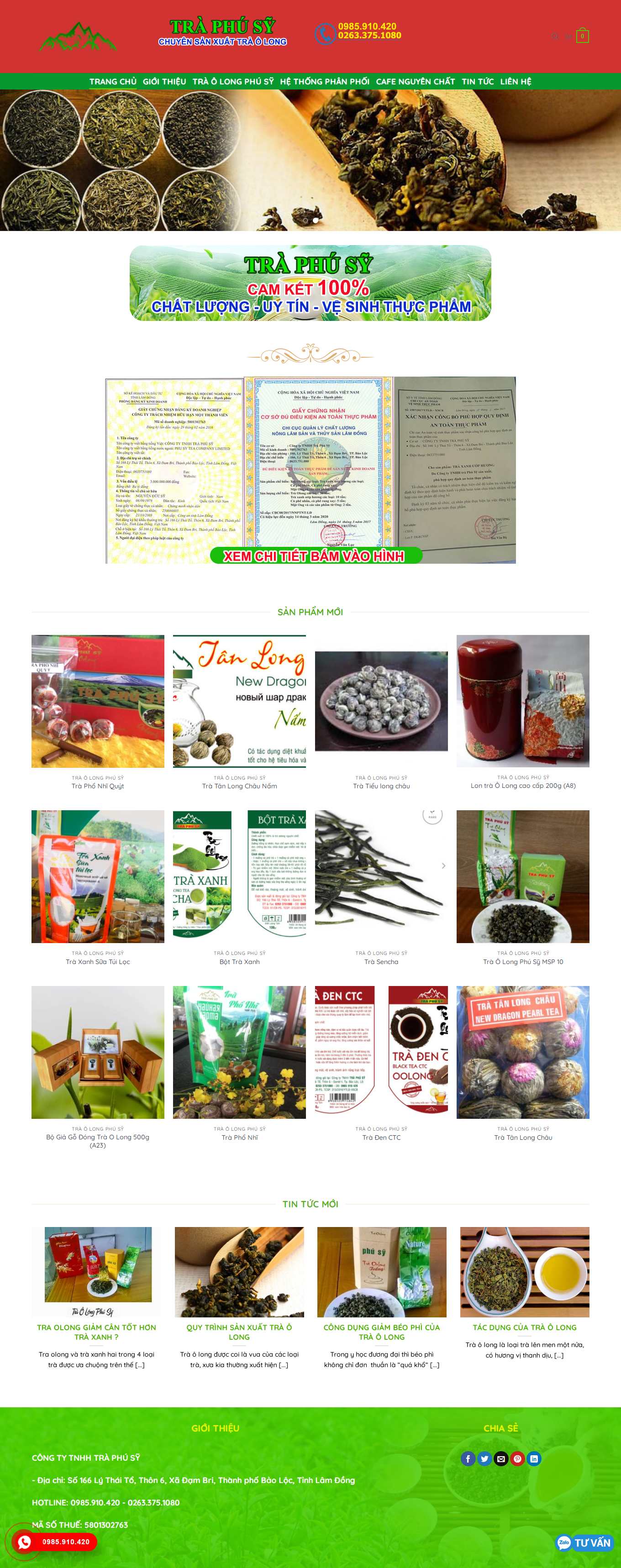 Thiết kế Web có sẵn traphusy.com