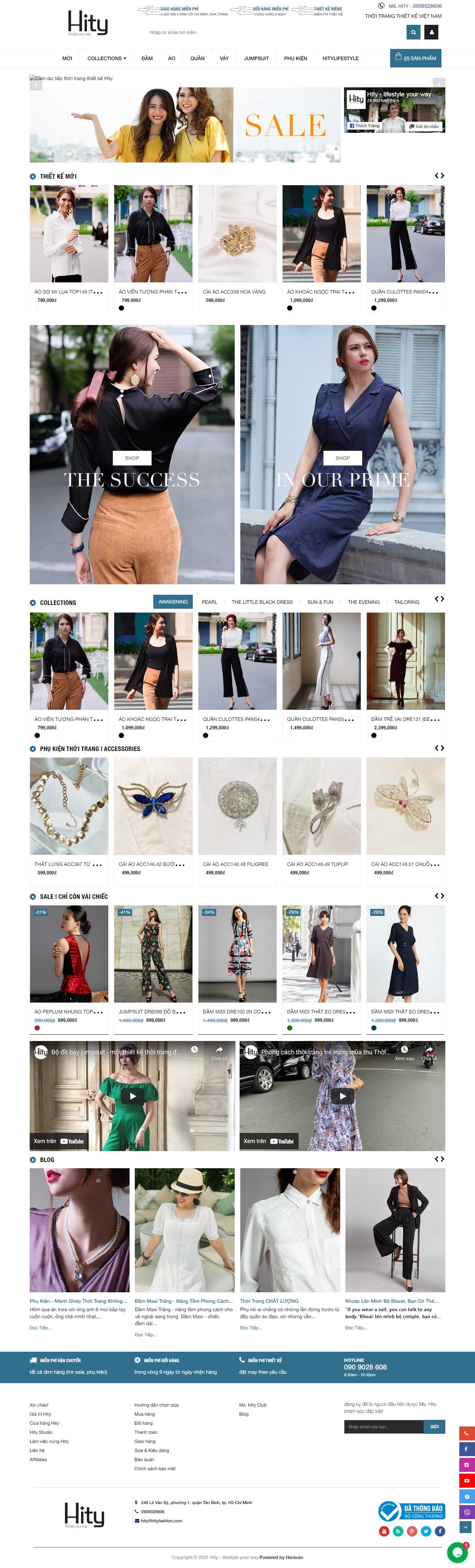 Thiết kế Web chuyên nghiệp hà nội hityfashion.com