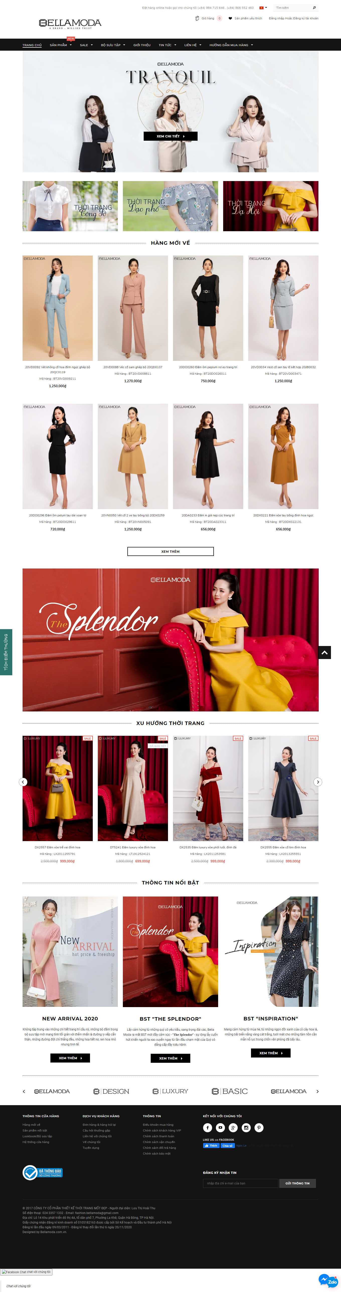 Thiết kế Web chuyên nghiệp hà nội bellamoda.com.vn