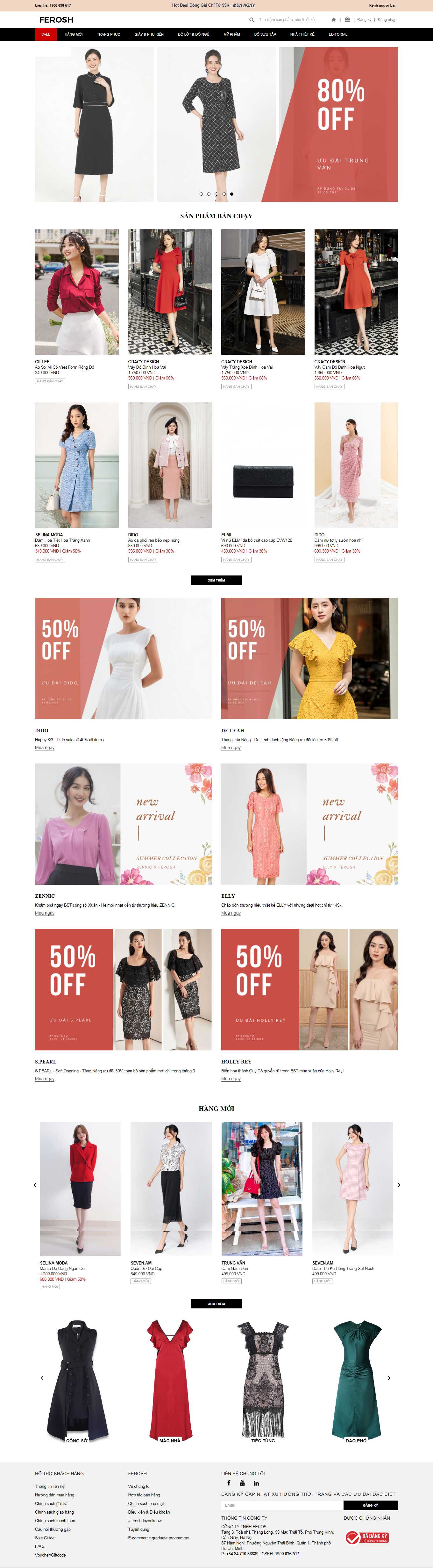 Thiết kế Web chuyên nghiệp hà nội ferosh.vn