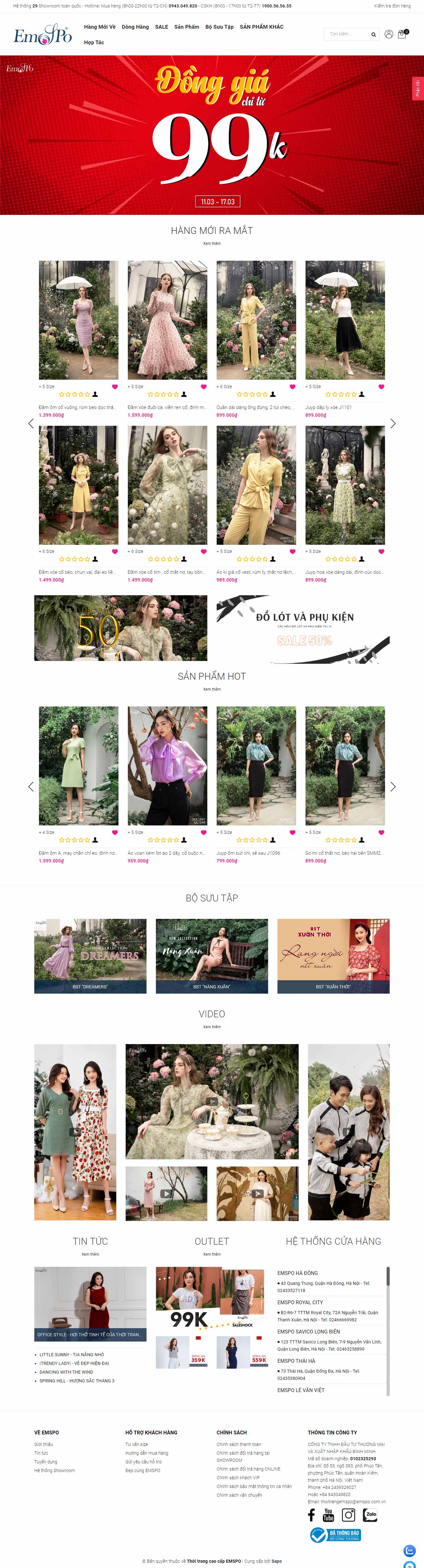 Thiết kế Web chuyên nghiệp hà nội emspo.com.vn