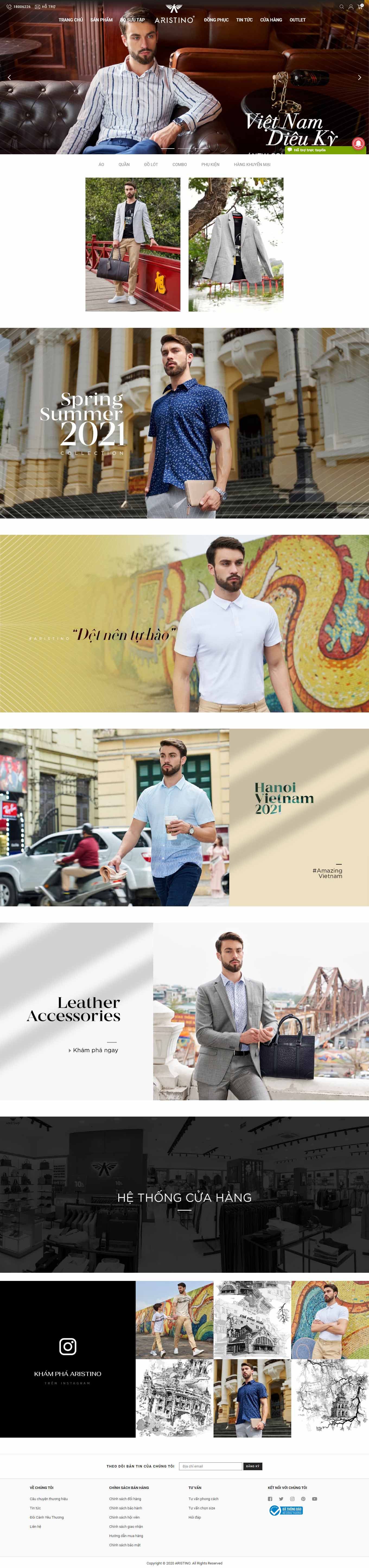 Thiết kế Web chuyên nghiệp hà nội aristino.com