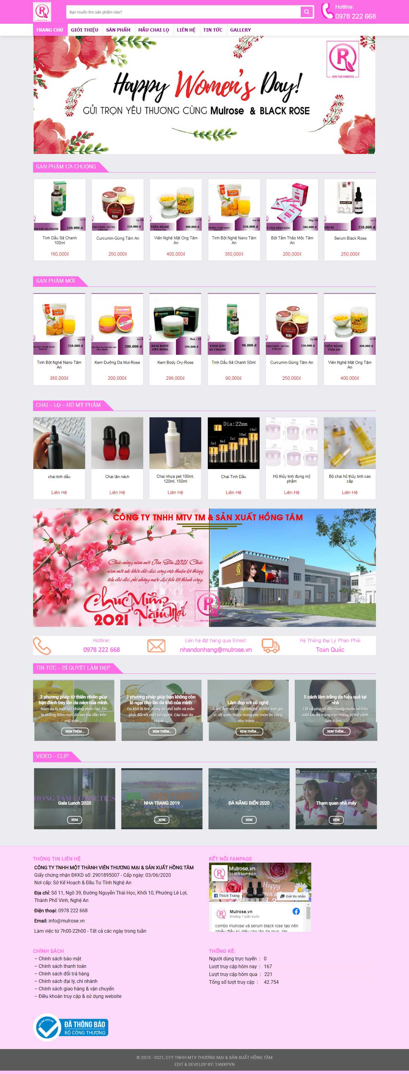 Thiết kế Web chuyên nghiệp tại tphcm mulrose.com.vn