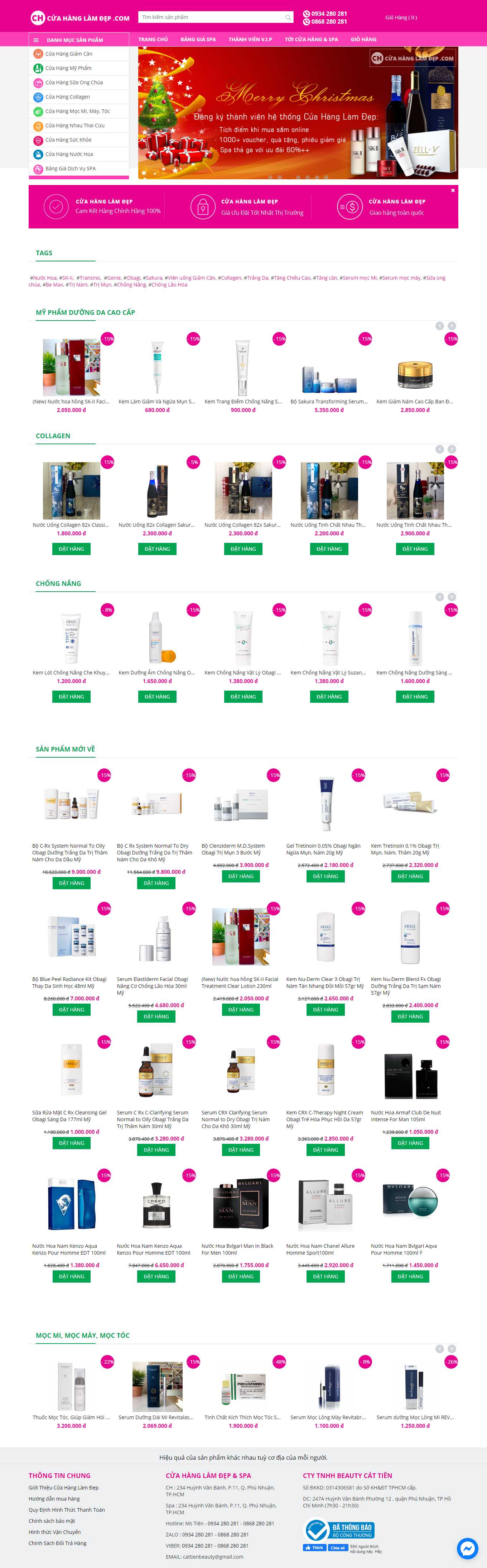 Thiết kế Web chuyên nghiệp tại tphcm cuahanglamdep.com