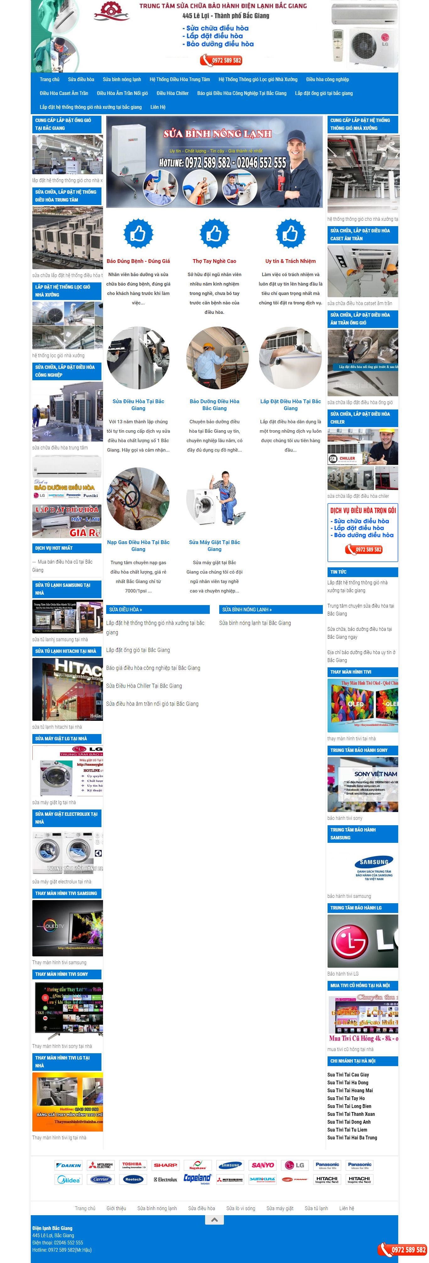 Thiết kế Web lắp đặt điều hòa dienlanhbacgiang.net