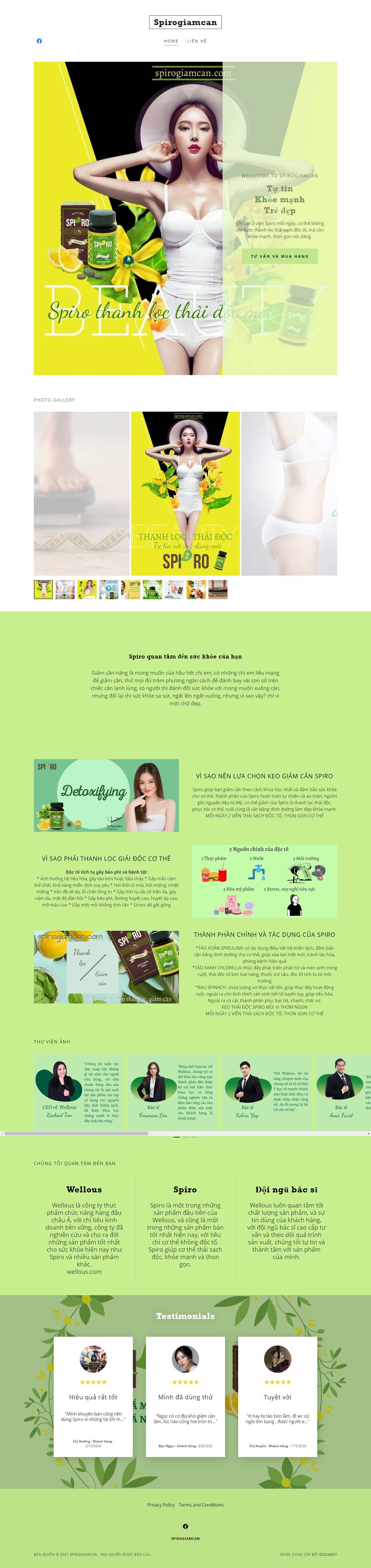 Thiết kế Web quảng cáo google spirogiamcan.com