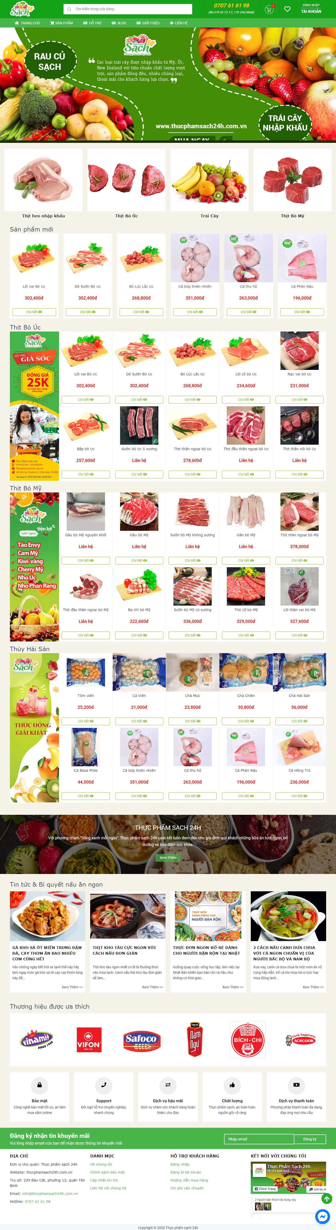 Thiết kế Web quảng cáo google thucphamsach24h.com.vn