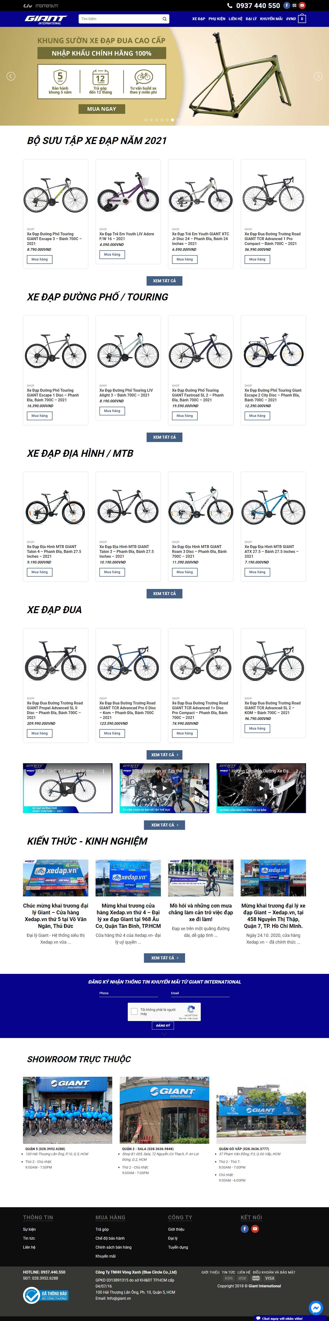 Thiết kế Web quảng cáo google giant.vn