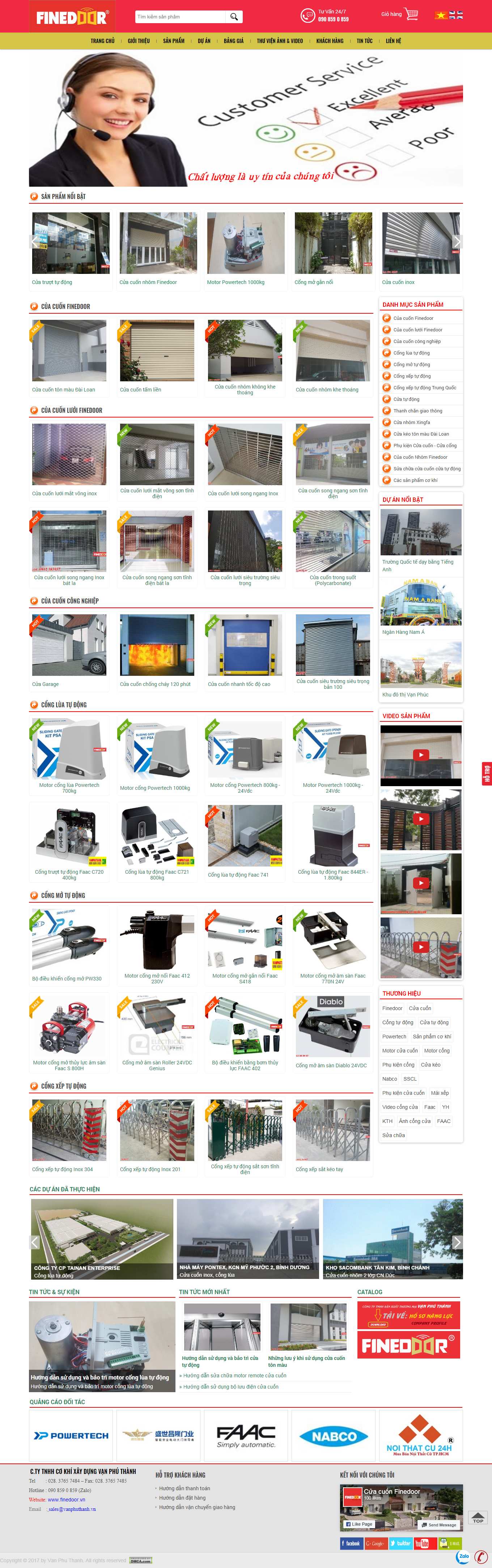 Thiết kế Web quảng cáo facebook finedoor.vn