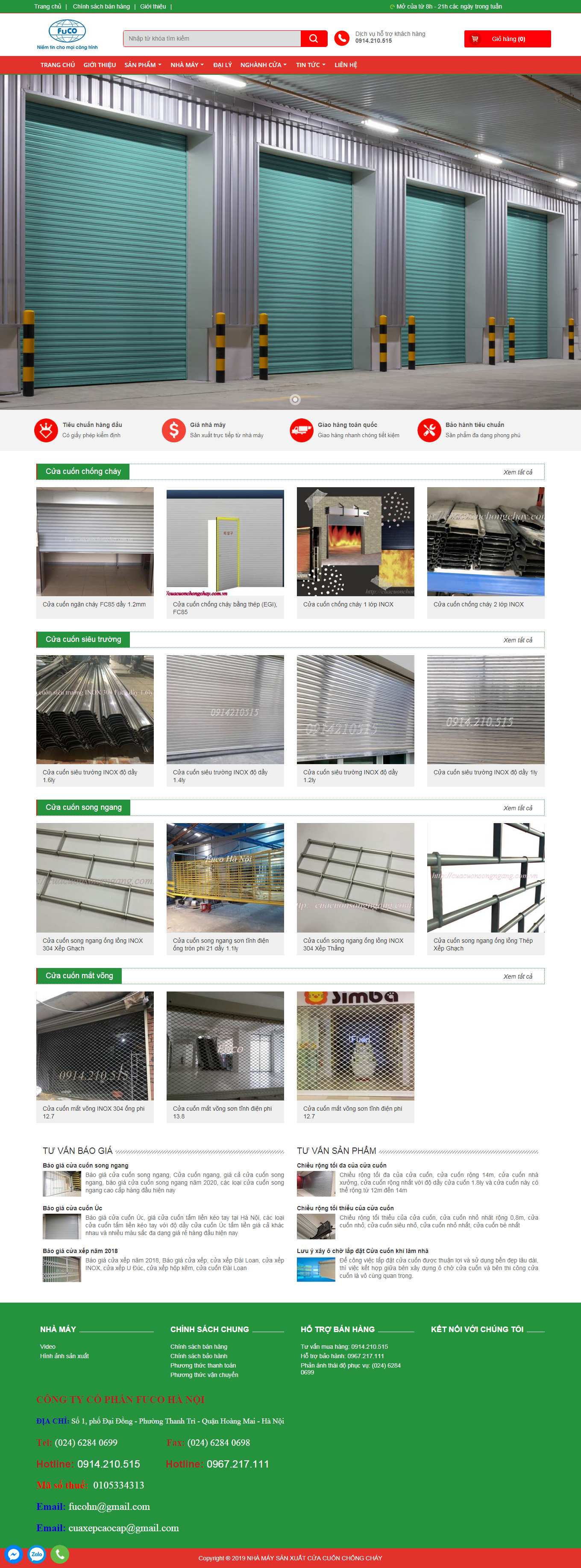 Thiết kế Web quảng cáo facebook cuacuonchongchay.com.vn