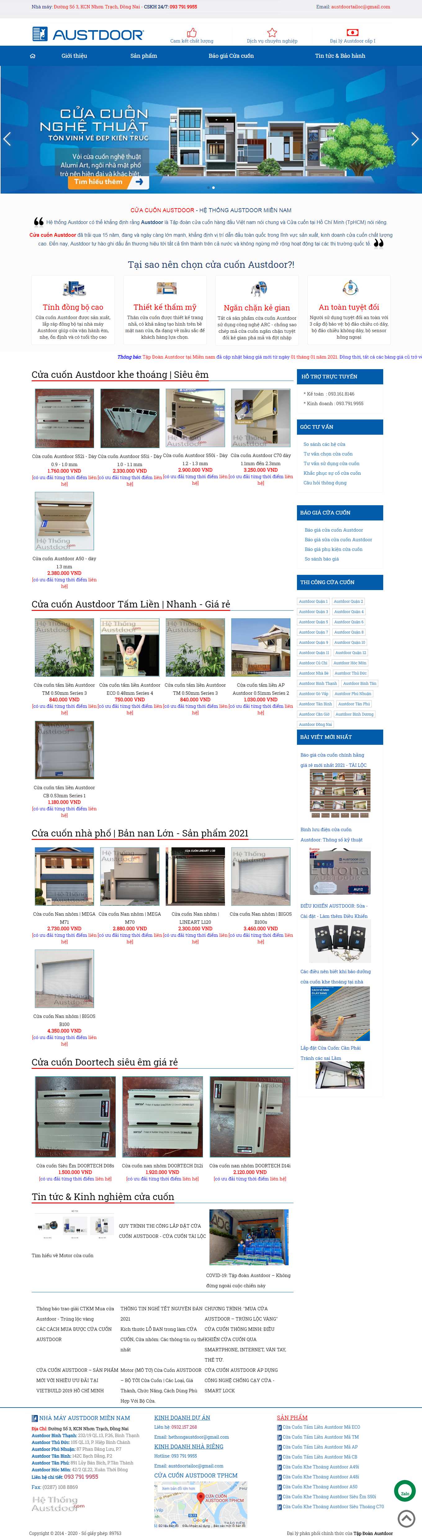 Thiết kế Web quảng cáo facebook hethongaustdoor.com