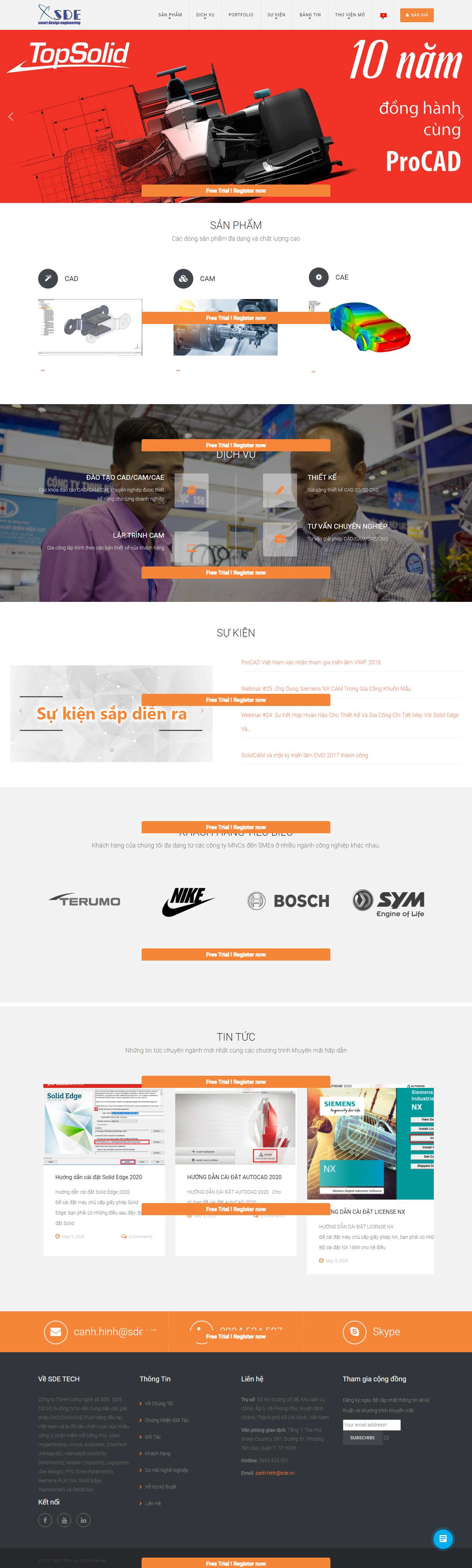 Thiết kế Web công nghệ thông tin procad.vn