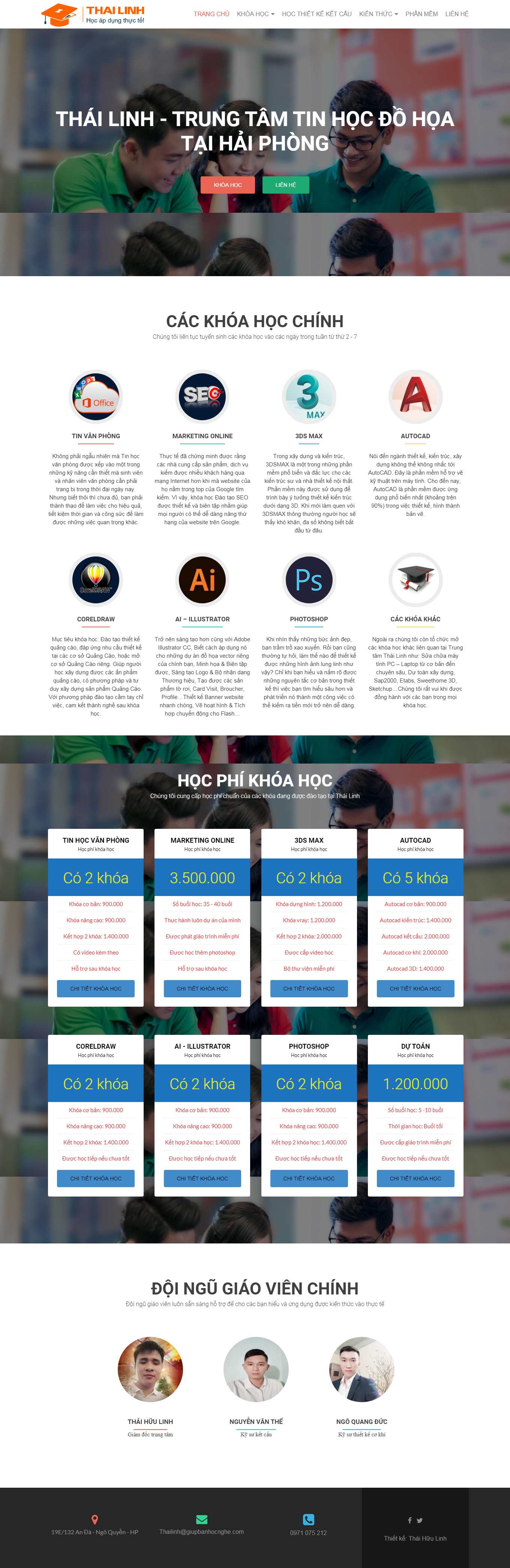 Thiết kế Web công nghệ thông tin giupbanhocnghe.com