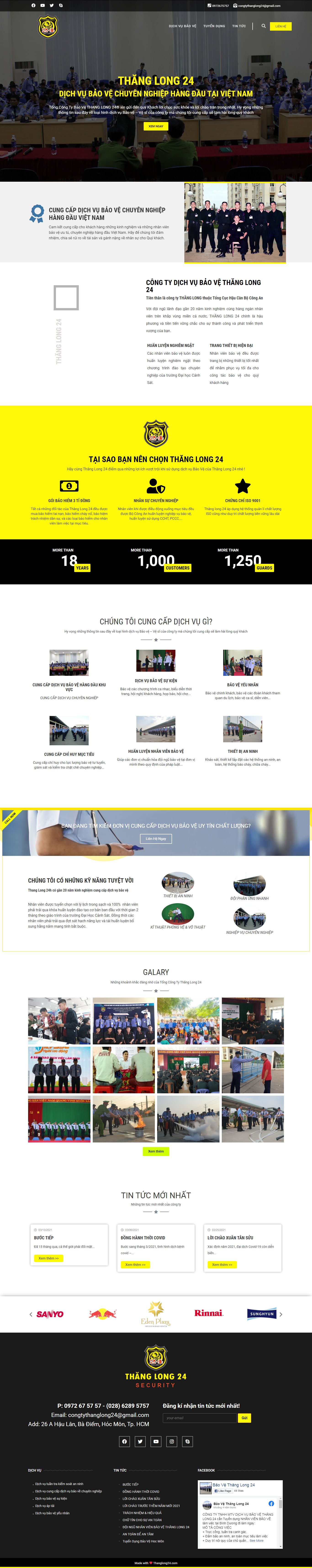 Thiết kế Web tập đoàn thanglong24.com