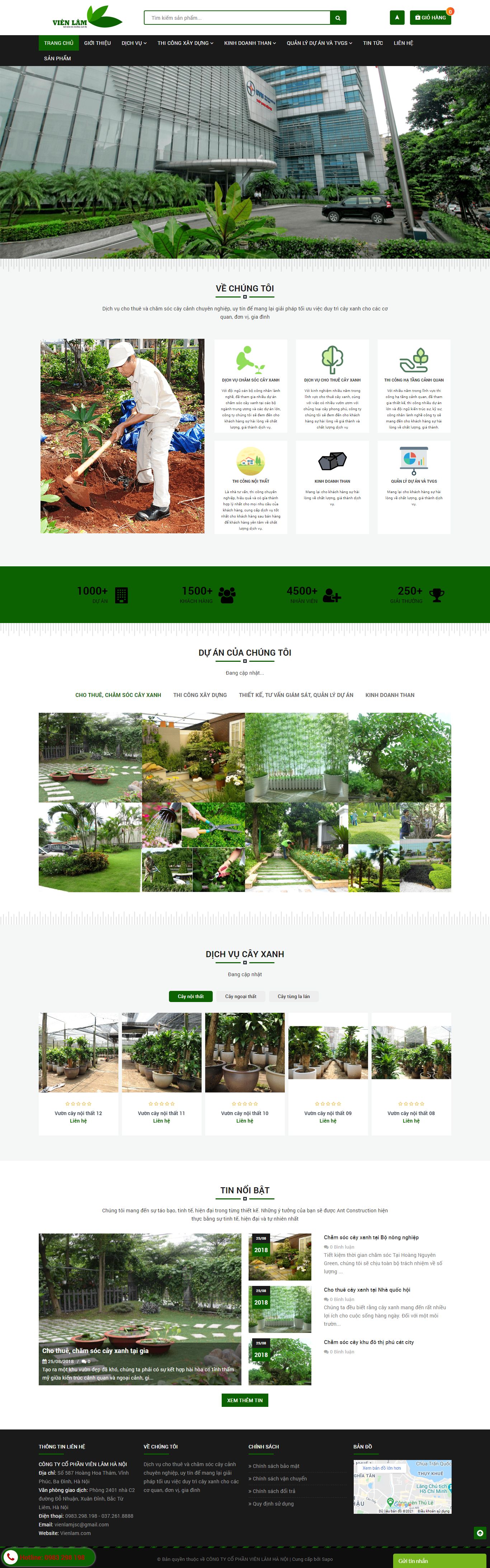 Thiết kế Web tập đoàn vienlam.com