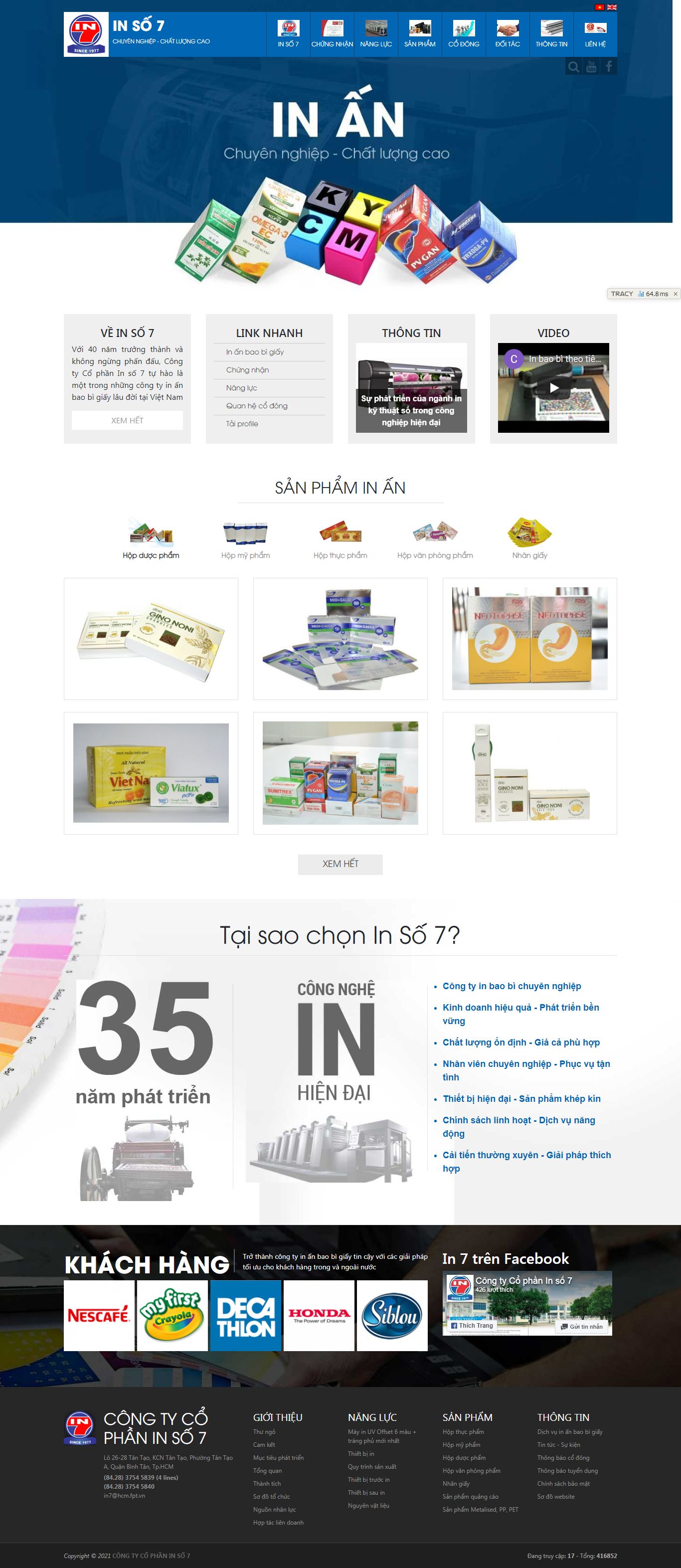 Thiết kế Web công ty in7.com.vn