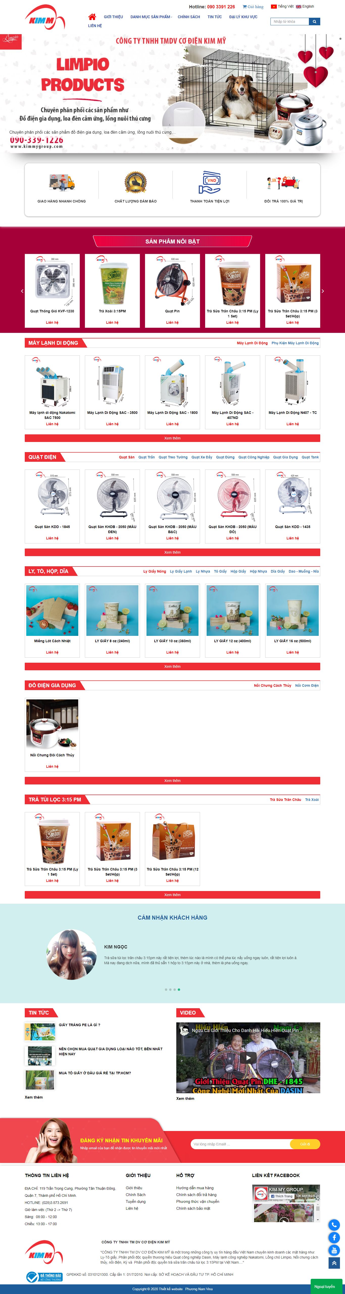 Thiết kế Web theo yêu cầu kimmygroup.com