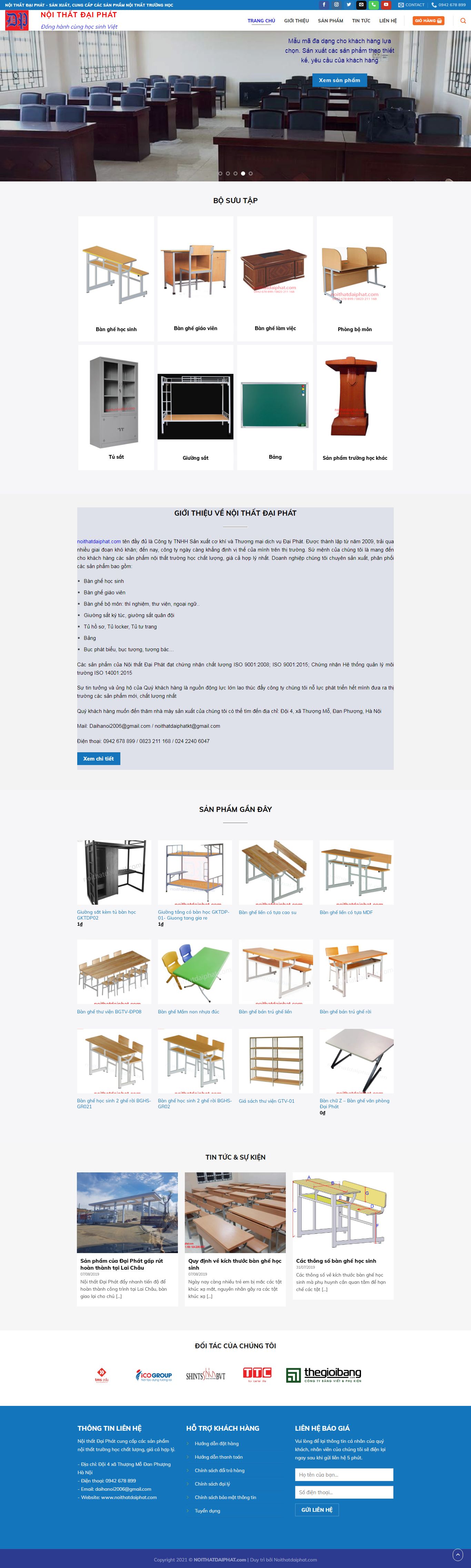 Thiết kế Web theo yêu cầu noithatdaiphat.com