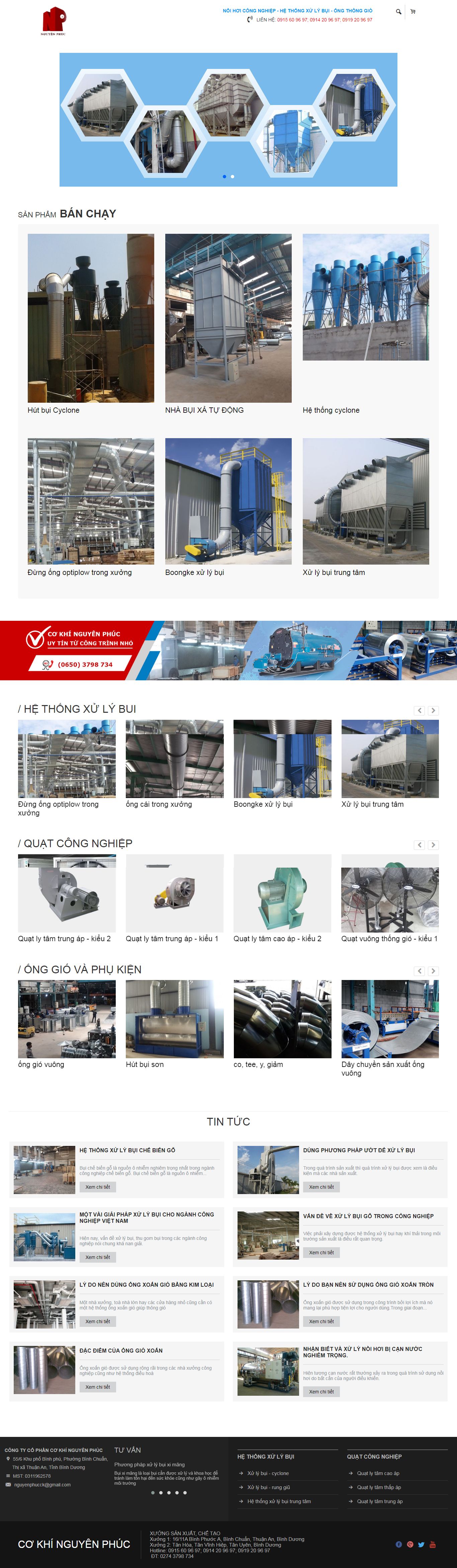 Thiết kế Web theo yêu cầu cokhinguyenphuc.com