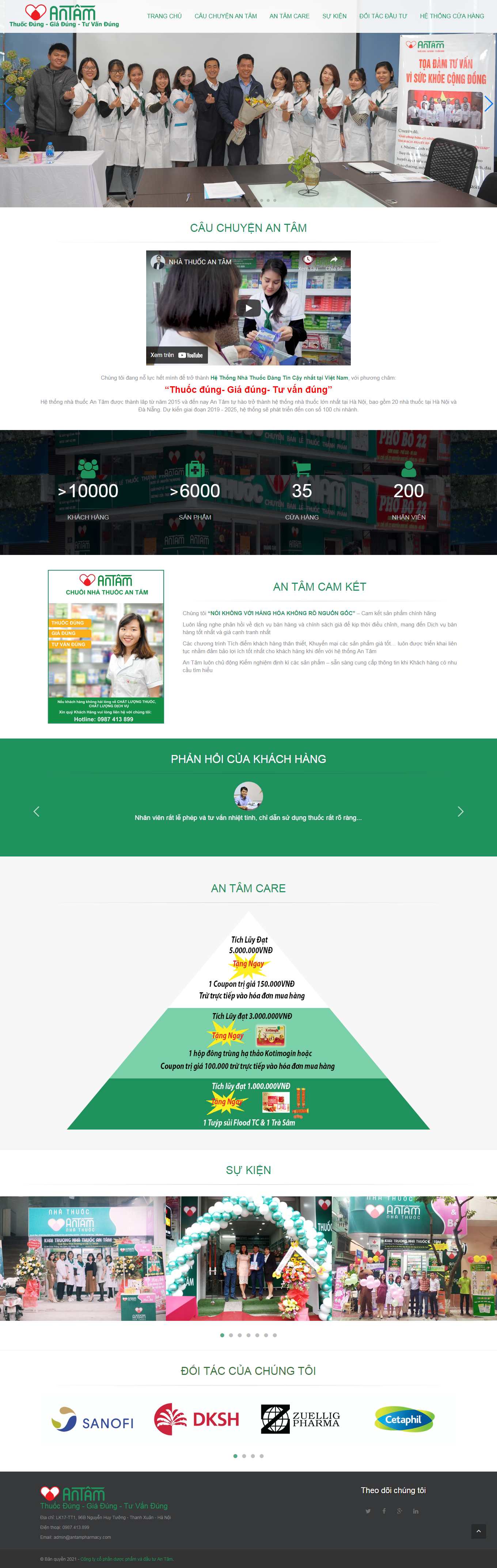 Thiết kế Web hiệu thuốc antaphar.com